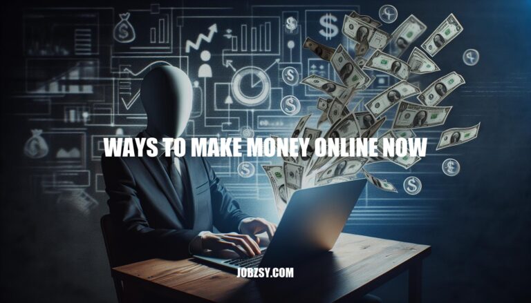 7 Ways to Make Money Online Now