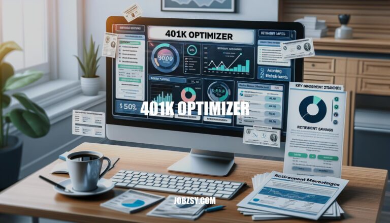 Maximizing Retirement Savings with a 401K Optimizer