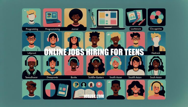 Online Jobs Hiring for Teens