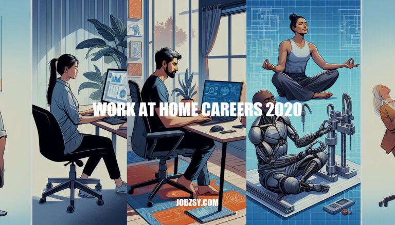 Top Work at Home Careers 2020