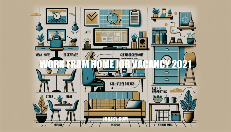 Work From Home Job Vacancy 2021: Opportunities and Tips